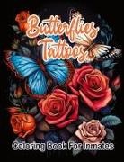 SureShot Books Publishing LLC - Butterflies Tattoos Coloring Book for Inmates