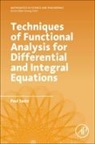 Paul Sacks, Sacks Paul - Techniques of Functional Analysis for Differential and Integral Equations