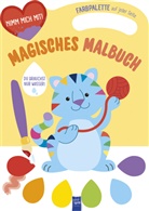 Magisches Malbuch - Cover gelb (Katze)