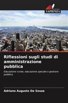 Adriano Augusto De Souza - Riflessioni sugli studi di amministrazione pubblica