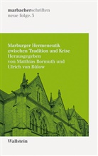 Matthias Bormuth, Ulrich von Bülow, Marcel Lepper, Ulrich Raulff - Marburger Hermeneutik zwischen Tradition und Krise