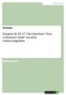 Anonym, Anonymous - Exegese Lk 15,1-7. Das Gleichnis "Vom verlorenen Schaf" aus dem Lukasevangelium