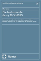 Max Kaiser - Die Instrumente des § 29 StaRUG