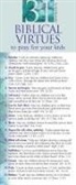 Bob Hostetler - 31 Biblical Virtues to Pray for Your Kids 50-Pack