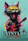 Musterstück Grafik, Monsoon Publishing - Catstars live on Stage Malbuch für Erwachsene
