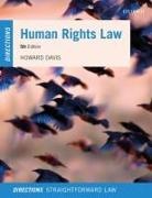 Howard Davis, Howard (Reader in Public Law Davis, Davis Howard - Human Rights Law Directions