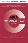 Mischa Allen, Mischa (Associate Lecturer in Law Allen, Allen Mischa - Concentrate Questions and Answers Criminal Law