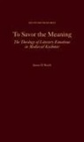James D. Reich, James D. (Assistant Professor Reich - To Savor the Meaning