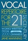 Jane Manning, Jane (Professor of Vocal Studies Manning, Manning Jane - Vocal Repertoire for the Twenty-First Century, Volume 2