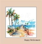 Lulu And Bell - Happy Retirement Guest Book with lined pages (hardback)