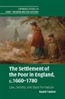 Naomi Tadmor, Naomi (Lancaster University) Tadmor, Tadmor Naomi - Settlement of the Poor in England, C.16601780