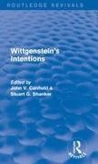 Stuart Canfield Shanker, John Canfield, Canfield John, Stuart Shanker, Shanker Stuart - Wittgenstein''s Intentions (Routledge Revivals)