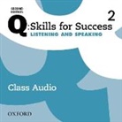 Q: Skills for Success: Level 2: Listening & Speaking Class Audio CD X3 (Audiolibro)