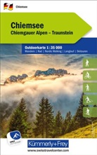 Hallwag Kümmerly+Frey AG, Hallwag Kümmerly+Frey AG - Kümmerly+Frey Outdoorkarte Deutschland 7 Chiemsee 1:35.000