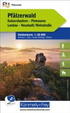 Hallwag Kümmerly+Frey AG, Hallwag Kümmerly+Frey AG - Kümmerly+Frey Outdoorkarte Deutschland 24 Pfälzerwald 1:50.000
