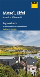 ADAC Regionalkarte 11 Mosel, Eifel, Hunsrück, Pfälzerwald 1:150.000