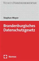 Stephan Meyer - Brandenburgisches Datenschutzgesetz: BbgDSG