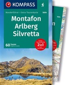 Brigitte Schäfer - KOMPASS Wanderführer Montafon, Arlberg, Silvretta, 60 Touren mit Extra-Tourenkarte