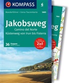 Rorbert Schwänz - KOMPASS Wanderführer Jakobsweg Camino del Norte, 36 Etappen mit Extra-Tourenkarte