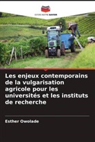 Esther Owolade - Les enjeux contemporains de la vulgarisation agricole pour les universités et les instituts de recherche
