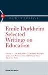Emile Durkheim, Durkheim Emile - Evolution of Educational Thought