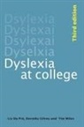 Elizabeth Ann Du Pre, Du Pre Elizabeth Ann, Dorothy Gilroy, Gilroy Dorothy, T R Miles, T. R. Miles... - Dyslexia At College