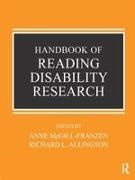 Anne Allington Mcgill-Franzen, Richard Allington, Allington Richard, Anne McGill-Franzen, McGill-Franzen Anne - Handbook of Reading Disability Research