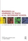Susan (Brunel University Capel, Susan Capel, Capel Susan, Marilyn Leask, Leask Marilyn, Tony Turner... - Readings for Learning to Teach in the Secondary School