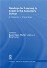 Susan Leask Capel, Susan Capel, Capel Susan, Marilyn Leask, Leask Marilyn, Tony Turner... - Readings for Learning to Teach in the Secondary School
