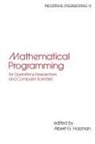 Holzman, Albert G. Holzman, Holzman Albert G. - Mathematical Programming for Operations Researchers and Computer