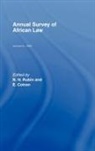 E. Rubin Cotran, E. Cotran, N.N. Rubin - Annual Survey of African Law Cb