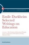 Emile Durkheim, Durkheim Emile - Evolution of Educational Thought