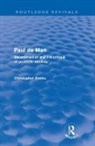Christopher Norris, Christopher (Norris Health Norris, Christopher (University of Wales Norris - Paul De Man (Routledge Revivals)