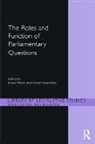 Shane Rozenberg Martin, Shane Martin, Martin Shane, Olivier Rozenberg, Rozenberg Olivier - Roles and Function of Parliamentary Questions