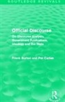 Frank Burton, Frank Carlen Burton, Pat Carlen, Carlen Pat - Official Discourse (Routledge Revivals)