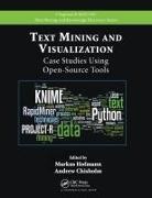 Markus (Institute of Technology Blanchard Hofmann, Markus Chisholm Hofmann, Andrew Chisholm, Chisholm Andrew, Markus Hofmann, Hofmann Markus - Text Mining and Visualization