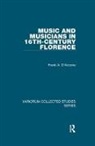 Frank A. D’Accone, Frank A. Daccone - Music and Musicians in 16th-Century Florence