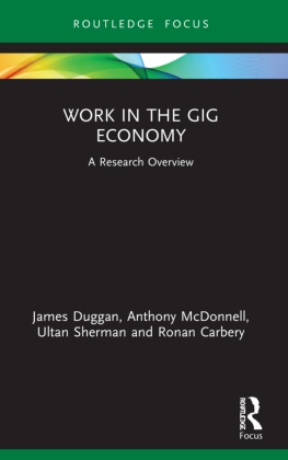 Ronan Carbery, Carbery Ronan, James Duggan, James Mcdonnell Duggan, Anthony McDonnell, … - Work in the Gig Economy A Research Overview