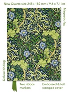 Flame Tree Publishing - William Morris: Seaweed (Foiled Quarto Journal)