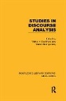 Malcolm Montgomery Coulthard, Malcolm Coulthard, Coulthard Malcolm, Martin Montgomery, Montgomery Martin - Studies in Discourse Analysis (Rle Linguistics B: Grammar)