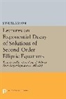 Shmuel Agmon, Agmon Shmuel - Lectures on Exponential Decay of Solutions of Second Order Elliptic
