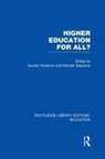 Gordon Stephens Roderick, Gordon Roderick, Roderick Gordon, Michael Stephens - Higher Education for All? (Rle Edu G)