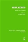 Wolfgang Mieder, Mieder Wolfgang - Wise Words Pbdirect