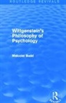 Malcolm Budd, Budd Malcolm - Wittgenstein''s Philosophy of Psychology (Routledge Revivals)