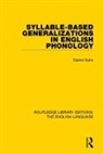 Daniel Kahn, Kahn Daniel - Syllable-Based Generalizations in English Phonology