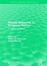 William N. Maczak Parker, Antoni Maczak, Maczak Antoni, William N. Parker - Natural Resources in European History