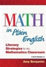 Amy Benjamin, Amy (National Literacy Consultant Benjamin, Benjamin Amy - Math in Plain English