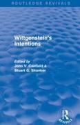 Stuart Canfield Shanker, John Canfield, Canfield John, Stuart Shanker, Shanker Stuart - Wittgenstein''s Intentions (Routledge Revivals)