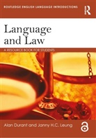 Alan Durant, Alan (Middlesex University Durant, Alan Leung Durant, Janny Leung, Janny Hc Leung - Language and Law