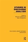 Malcolm Montgomery Coulthard, Malcolm Coulthard, Coulthard Malcolm, Martin Montgomery, Montgomery Martin - Studies in Discourse Analysis (Rle Linguistics B: Grammar)